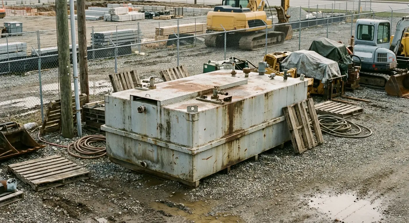 Double-wall generator fuel tank system with spill containment in Southampton, NY