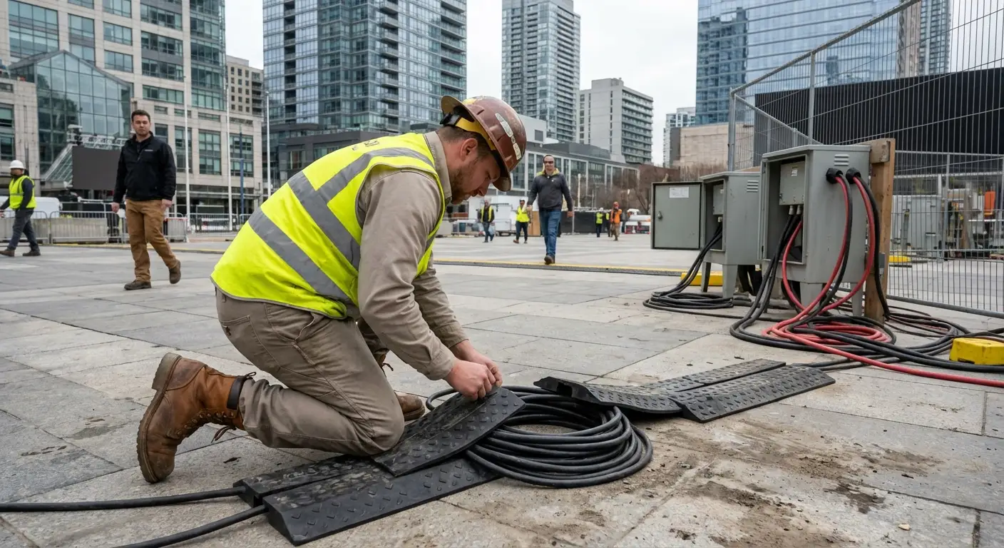 Event Power Rental Logistics in Downtown Southampton