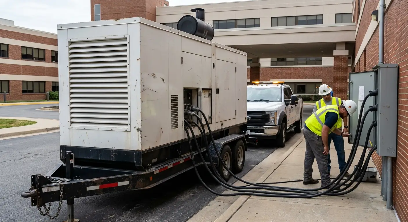 Commercial generator ensuring power reliability in the Southampton
