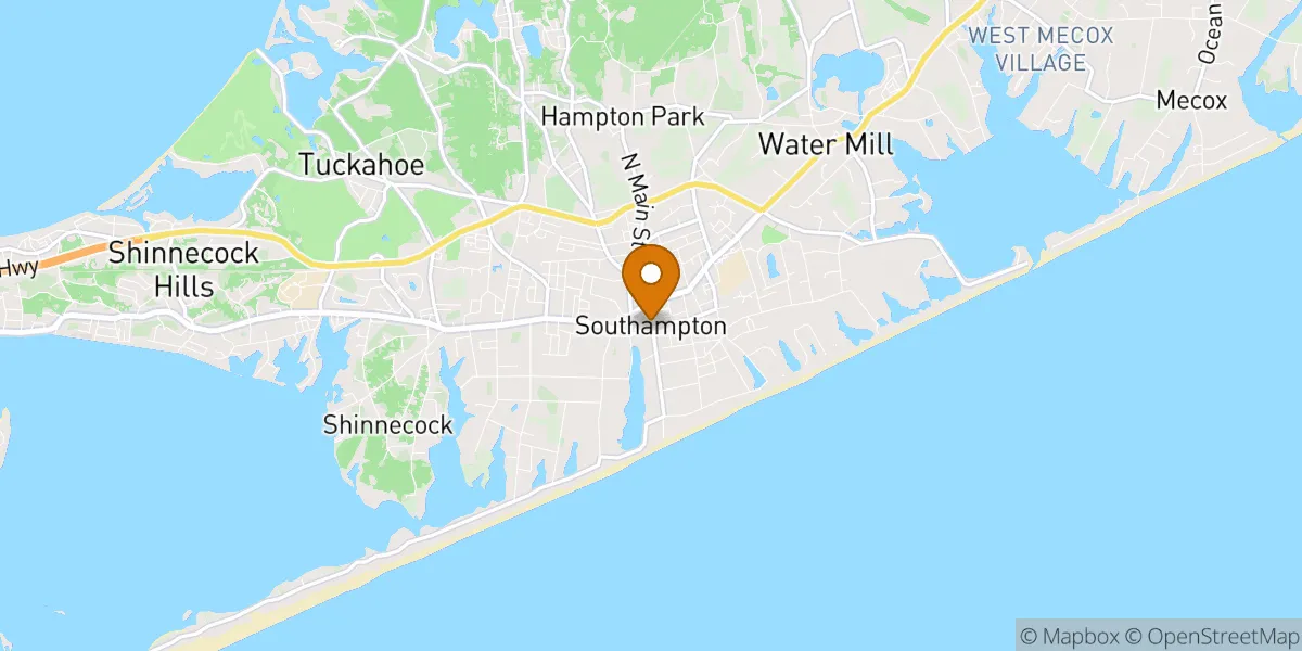 Southampton Village neighborhood map in Southampton, NY